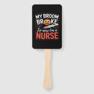 Nurse Funny Halloween Nursing Essential T-Shirt_1 Hand Fan