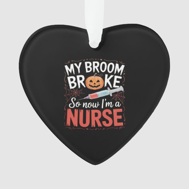 Nurse Funny Halloween Nursing Essential T-Shirt_1 Ornament (Front)