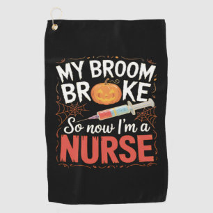 Nurse Funny Halloween Nursing Essential T-Shirt Golf Towel