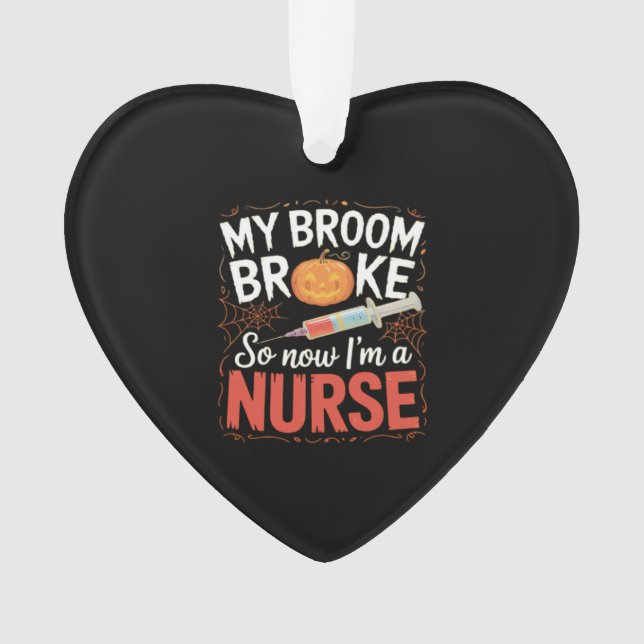 Nurse Funny Halloween Nursing Essential T-Shirt Ornament (Front)
