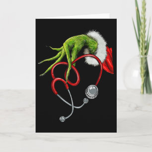 Nurse Funny Merry Christmas Stethoscope Nursing Xm Card