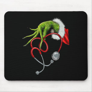 Nurse Funny Merry Christmas Stethoscope Nursing Xm Mouse Mat