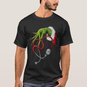 Nurse Funny Merry Christmas Stethoscope Nursing Xm T-Shirt