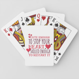 Nurse Funny Quote Playing Cards