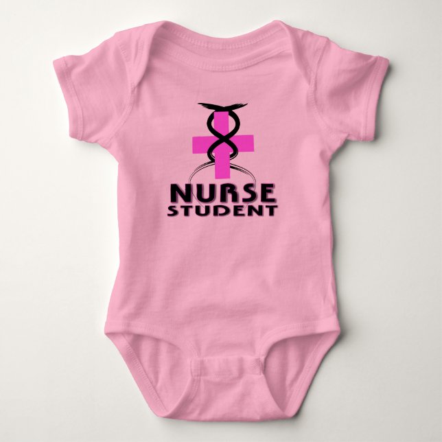 NURSE (FUTURE) STUDENT PINK BABY BODYSUIT (Front)