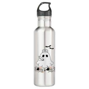 Nurse Ghost Cute Halloween Design Classic T-Shirt 710 Ml Water Bottle
