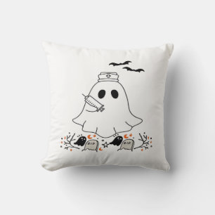 Nurse Ghost Cute Halloween Design Classic T-Shirt Cushion