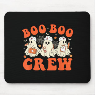 Nurse Ghost Scrub Top Nursing Halloween Costume Mouse Mat