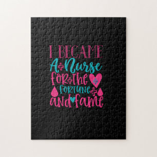 Nurse Gift   Became A Nurse For The Fortune Jigsaw Puzzle