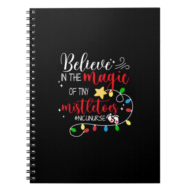 Nurse Gift | Believe In The Magic Notebook (Front)