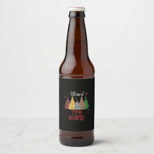 Nurse Gift Blessed LPN Nurse Beer Bottle Label