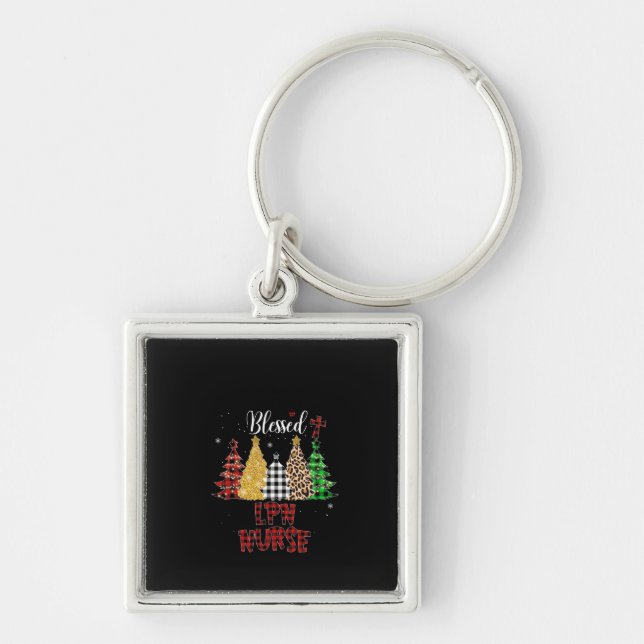 Nurse Gift Blessed LPN Nurse Key Ring (Front)
