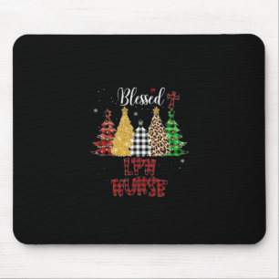 Nurse Gift Blessed LPN Nurse Mouse Mat