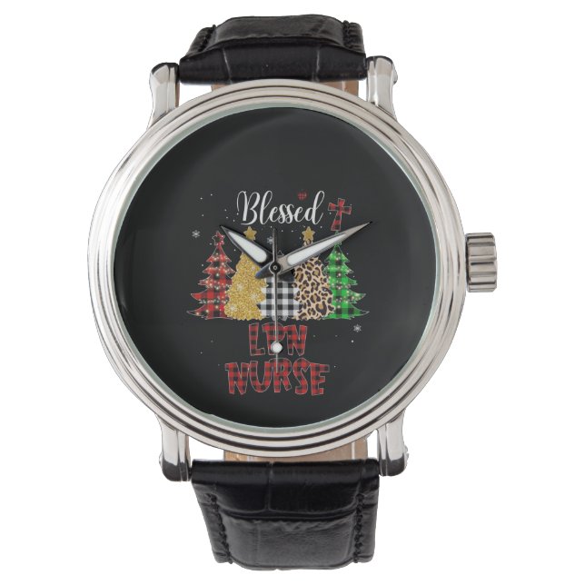 Nurse Gift Blessed LPN Nurse Watch (Front)