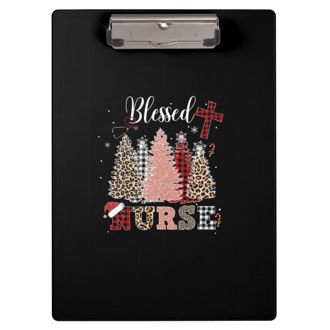 Nurse Gift | Blessed Nurse Clipboard (Front)