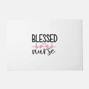 Nurse Gift Blessed Nurse Doormat