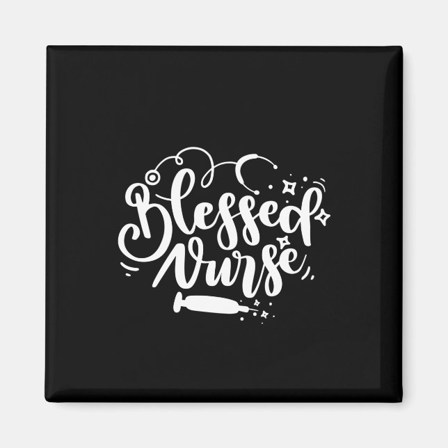 Nurse Gift Blessed Nurse Magnet (Front)
