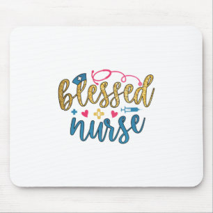 Nurse Gift Blessed Nurse Mouse Mat