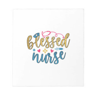 Nurse Gift Blessed Nurse Notepad