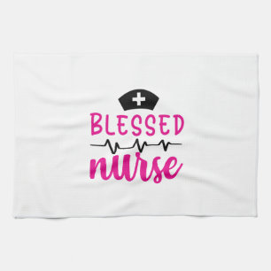 Nurse Gift Blessed Nurse Tea Towel