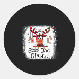 Nurse Gift Boo Boo Crew Classic Round Sticker