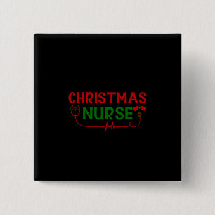 Nurse Gift Christmas Nurse 15 Cm Square Badge