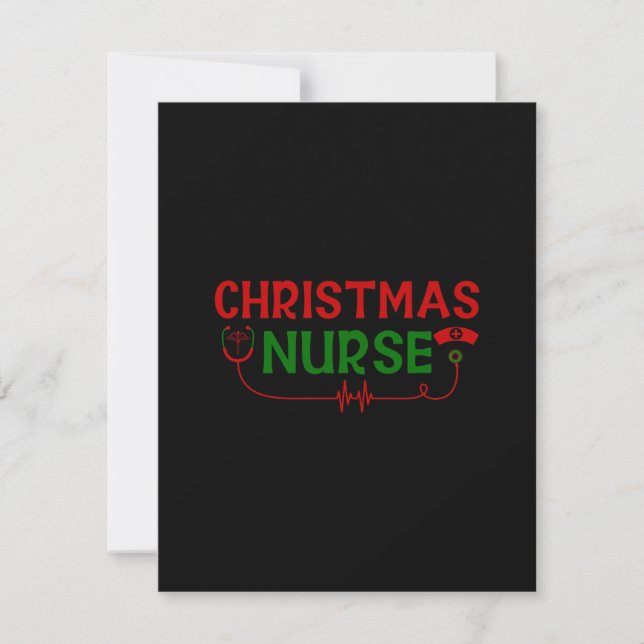 Nurse Gift Christmas Nurse Card (Front)