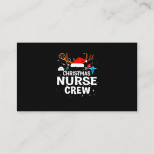 Nurse Gift Christmas Nurse Crew Business Card