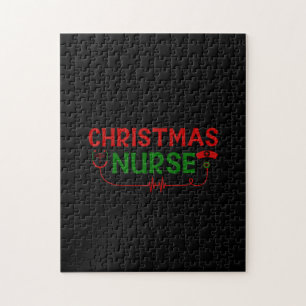 Nurse Gift Christmas Nurse Jigsaw Puzzle