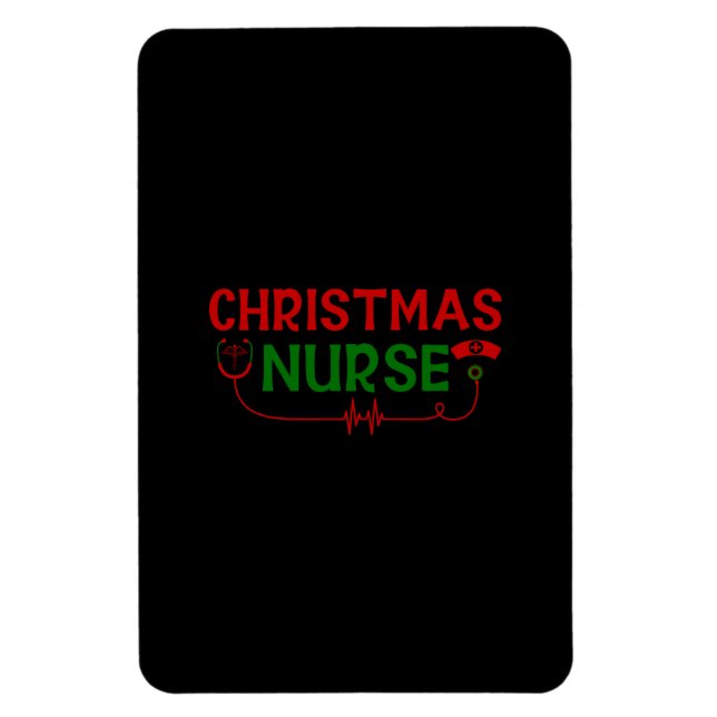 Nurse Gift | Christmas Nurse Magnet (Vertical)