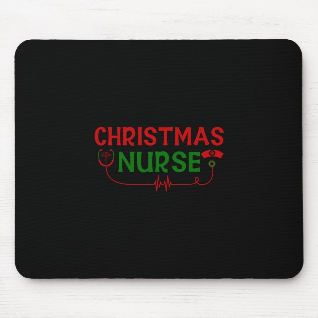 Nurse Gift | Christmas Nurse Mouse Mat (Front)