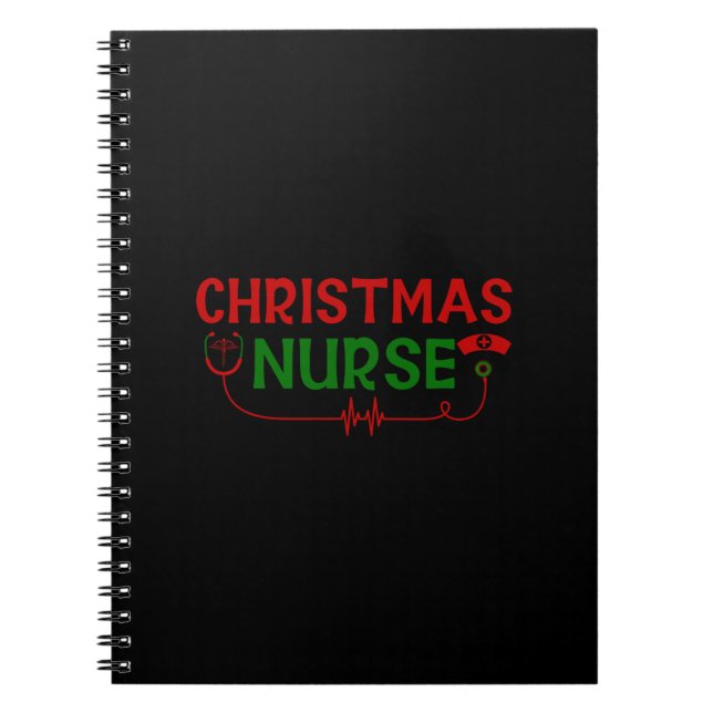 Nurse Gift | Christmas Nurse Notebook (Front)