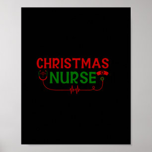 Nurse Gift   Christmas Nurse Poster