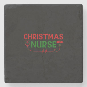 Nurse Gift Christmas Nurse Stone Coaster