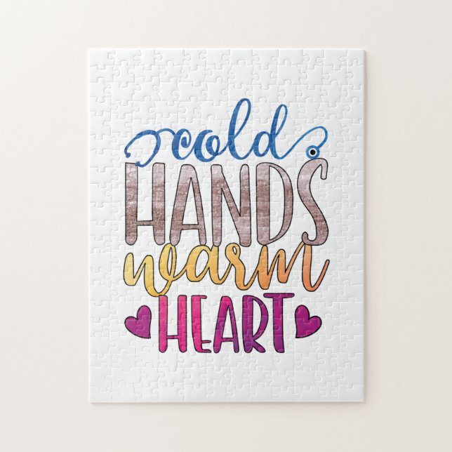 Nurse Gift | Cold Hands Varm Heart Jigsaw Puzzle (Vertical)