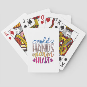 Nurse Gift Cold Hands Varm Heart Playing Cards