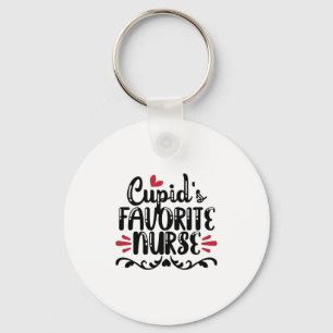 Nurse Gift Cupid's Favorite Nurse Key Ring