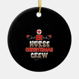 Nurse Gift Er Nurse Christmas Crew Ceramic Tree Decoration