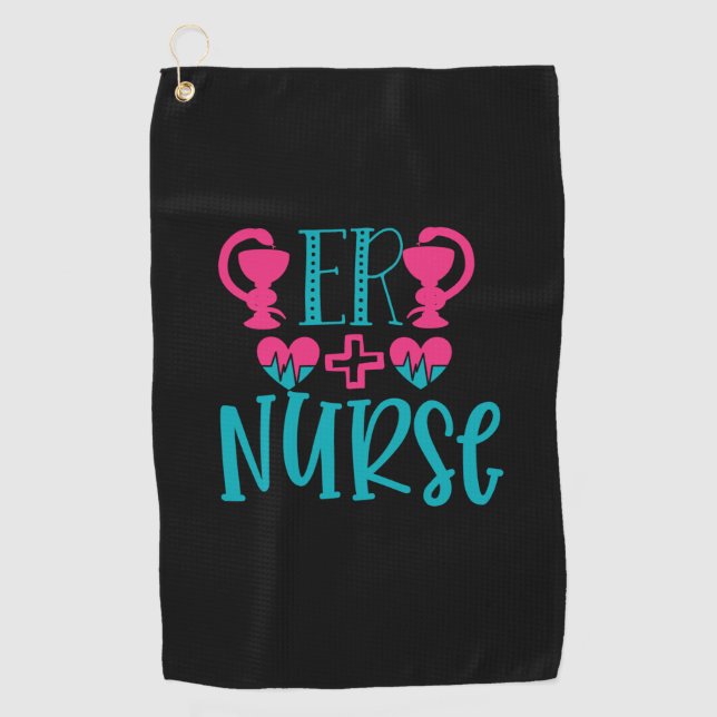 Nurse Gift Er Nurse Golf Towel (Front)