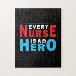 Nurse Gift Every Nurse Is A Hero Jigsaw Puzzle