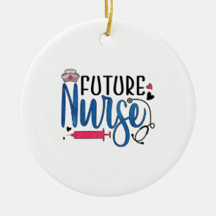 Nurse Gift   Future Nurse Ceramic Tree Decoration