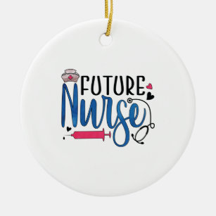 Nurse Gift   Future Nurse Ceramic Tree Decoration