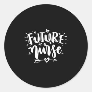 Nurse Gift Future Nurse Classic Round Sticker