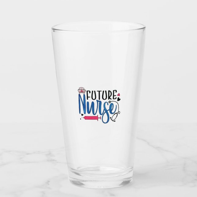 Nurse Gift | Future Nurse Glass (Front)