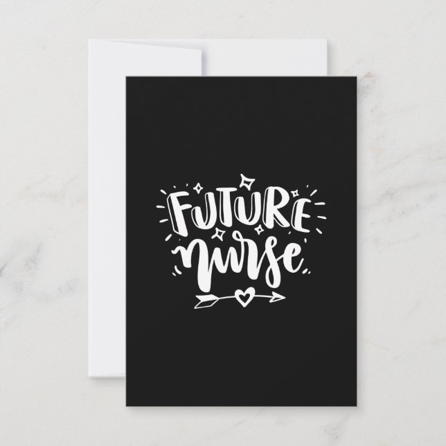 Nurse Gift | Future Nurse RSVP Card (Front)