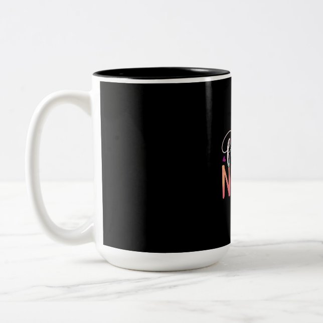 Nurse Gift | Future Nurse Two-Tone Coffee Mug (Left)