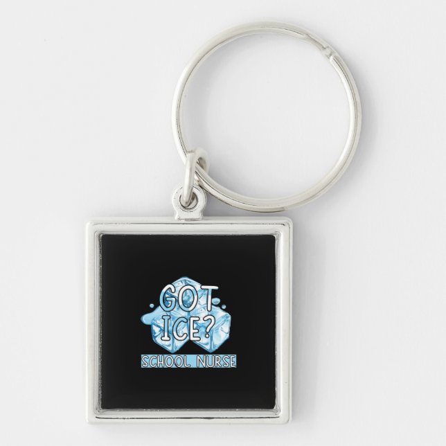 Nurse Gift | Got Ice School Nurse Key Ring (Front)