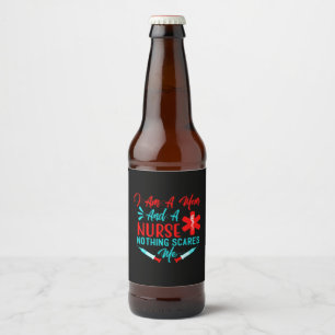 Nurse Gift I Am A Mum And A Nurse Beer Bottle Label