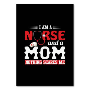Nurse Gift I Am A Nurse And A Mum Table Number