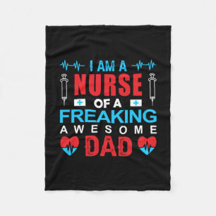 Nurse Gift I Am A Nurse Of A Freaking Fleece Blanket